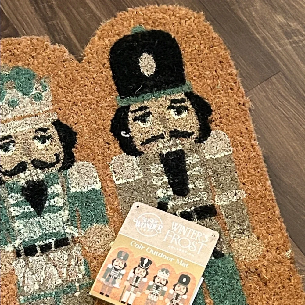 NEW! Vintage Inspired Nutcracker Ballet Outdoor Coir Christmas Holiday Doormat